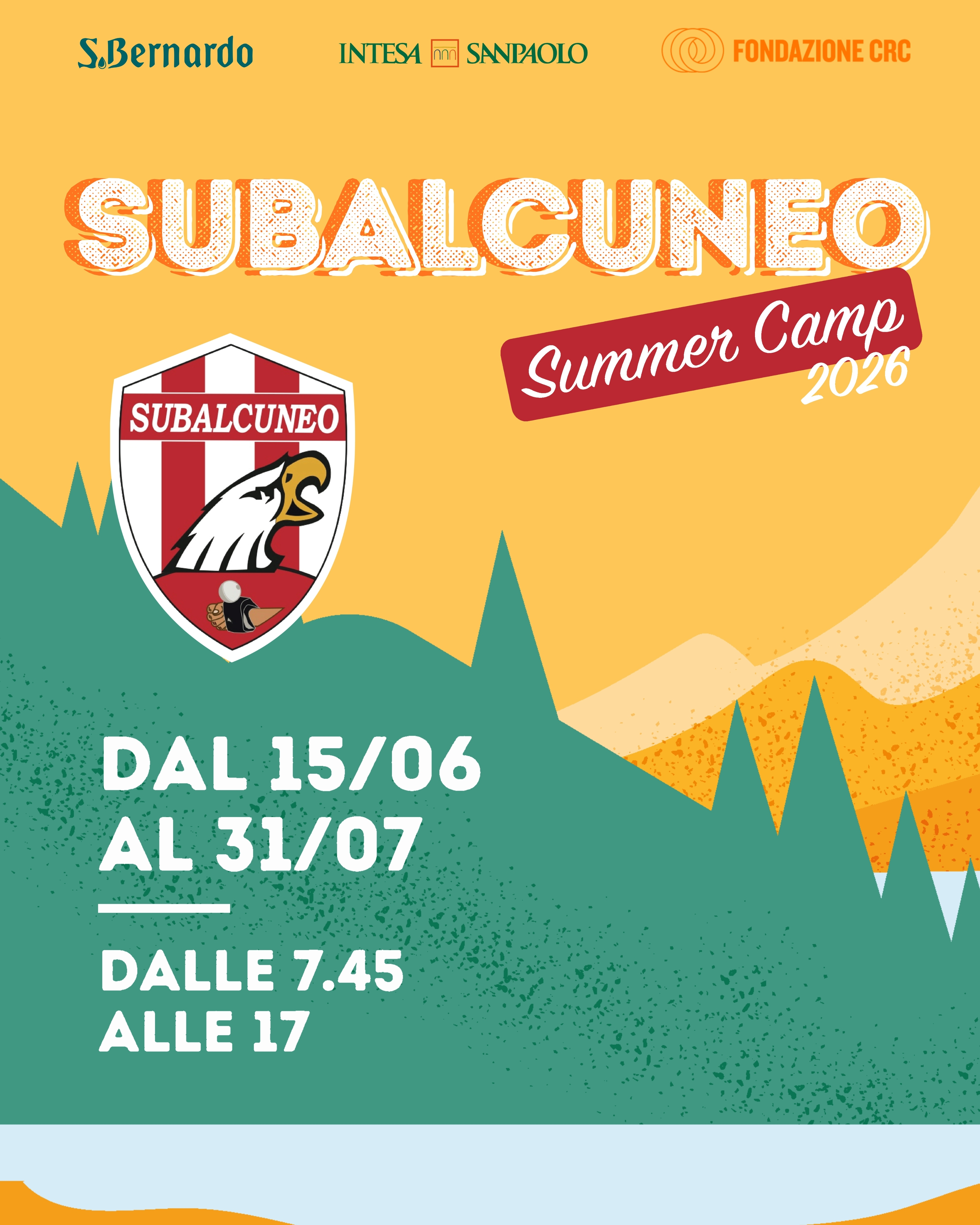 Subalcuneo Summer Camp 2026, iscrizioni aperte Subalcuneo Summer Camp 2026, iscrizioni aperte